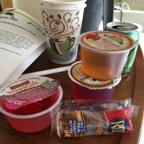 All I had to eat for at least 24 hours was ice chips! I was so happy to see this jello and crackers!
